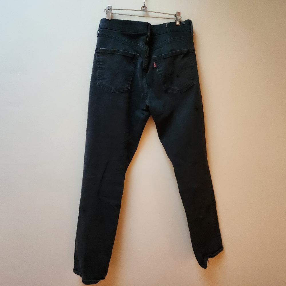 Levis Black Distressed Jeans 33x34 - Picture 4 of 5
